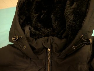 Abrigo acolchado negro Zara Talla XXL