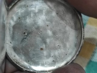 Reloj de bolsillo antiguo plata 42mm