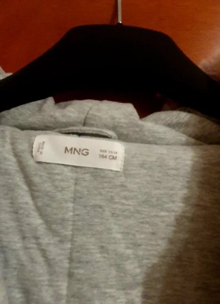 Chaqueta Mango niña rosa peluche