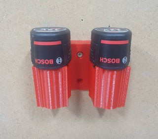 BOSCH 12V -- 2 SOPORTES INCLINADOS PARA 2 BATERIAS