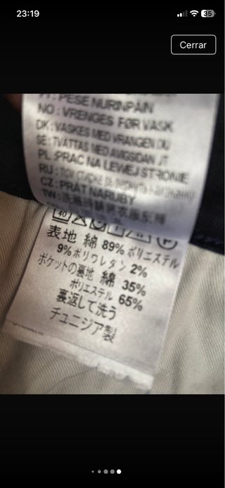 Pantalón Carhartt WIP 28/32 Azul Marino