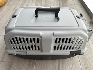 Jaula Transportin Perro Pequeño Gris
