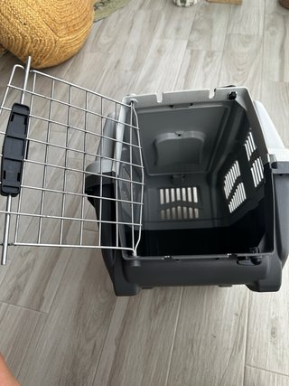 Jaula Transportin Perro Pequeño Gris