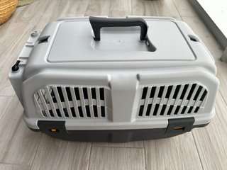 Jaula Transportin Perro Pequeño Gris