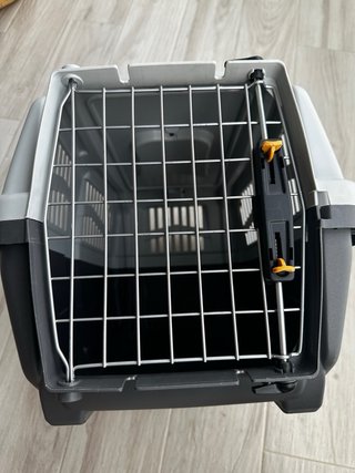 Jaula Transportin Perro Pequeño Gris