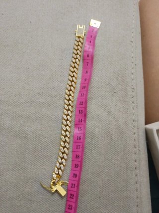 Bracciale tennis oro e zirconi