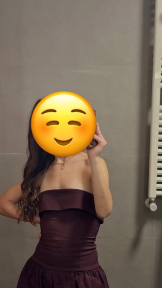 Vestido globo fiesta granate