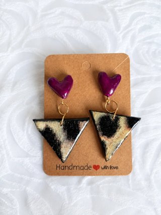 Orecchini Animalier con Cuore