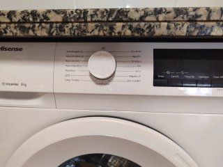 Lavadora Hisense 8kg Steam Inverter