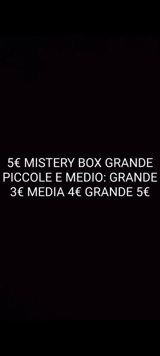 Mystery Box 5€ - Piccole, Medie, Grandi