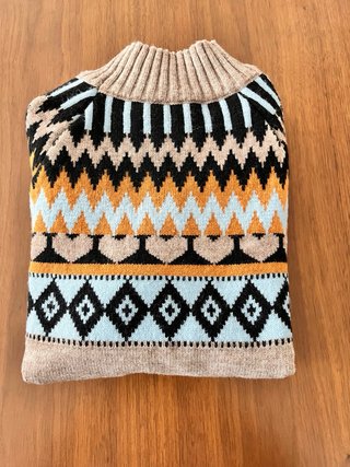 Jersey de punto con estampado geométricoe