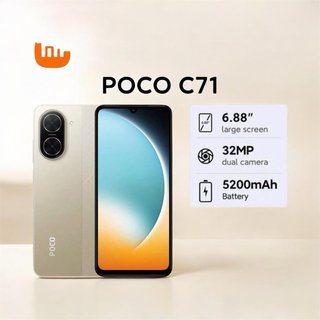 POCO C71 6.88 32MP 5200mAh Dorado/Plateado