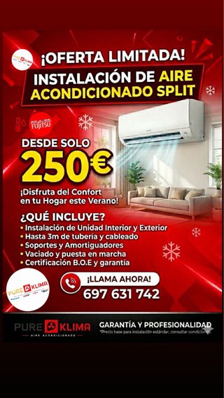 Instalación/Montaje de Aire Acondicionado! madrid