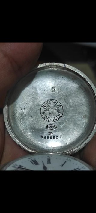 Reloj Bolsillo Plata Longines 51mm Antiguo