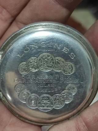 Reloj Bolsillo Plata Longines 51mm Antiguo