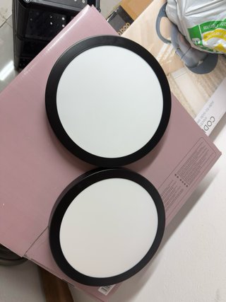Plafón LED Redondo Negro 30cm Cooke & Lewis x2