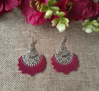 Pendientes Boho Macramé Hechos a Mano + regalo