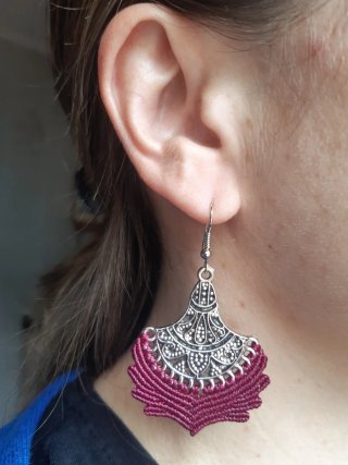 Pendientes Boho Macramé Hechos a Mano + regalo
