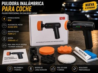 Pulidora eléctrica inalámbrica para coche 80W