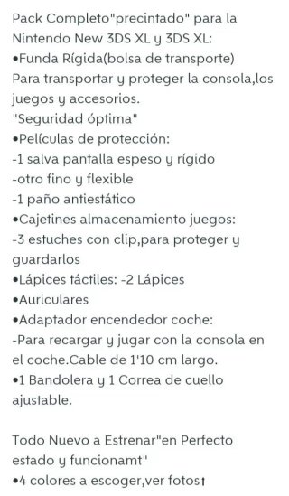 Offerta. Pacchetto fodera+accessori New 3DS XL e 3DS XL