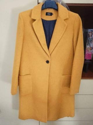 Cappotto Only donna giallo taglia M