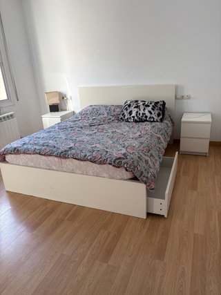 Cama Matrimonio Ikea Blanca con Cajones