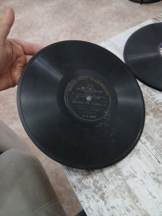 2 Discos Pizarra 78rpm Oratorio Fin de Siglo