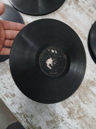 2 Discos Pizarra 78rpm Oratorio Fin de Siglo