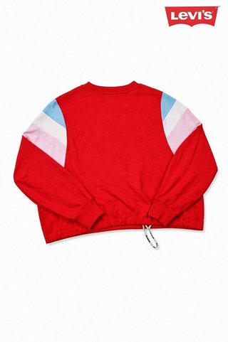 Levi’s Red Cropped Sweatshirt – Color Block...