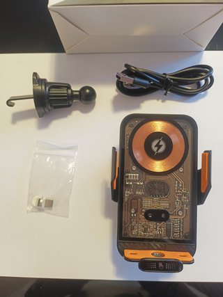 Suporte Carro Magnético c/ Carregamento Sem Fio