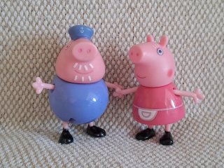 Muñecos de Peppa Pig y su familia y amigos