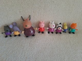 Muñecos de Peppa Pig y su familia y amigos