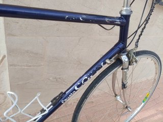 Bicicleta Clásica Carreras Fixie Azul