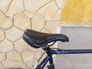 Bicicleta Clásica Carreras Fixie Azul