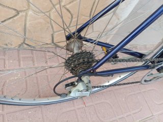 Bicicleta Clásica Carreras Fixie Azul