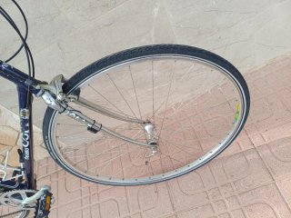 Bicicleta Clásica Carreras Fixie Azul