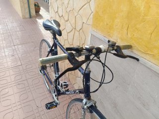 Bicicleta Clásica Carreras Fixie Azul