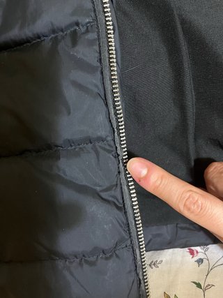 Abrigo acolchado Zara negro con forro