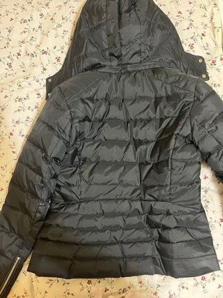 Abrigo acolchado Zara negro con forro