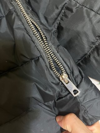 Abrigo acolchado Zara negro con forro
