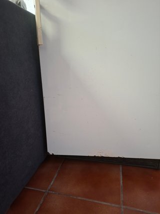 Nevera con congelador blanca