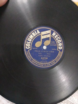 3 Discos pizarra 78rpm Columbia Tango Pacho