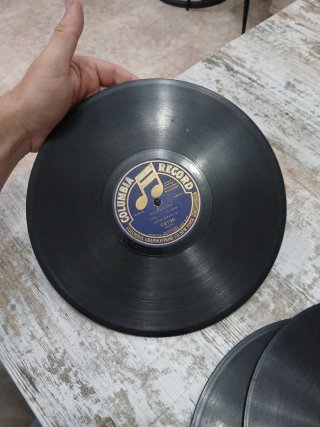 3 Discos pizarra 78rpm Columbia Tango Pacho