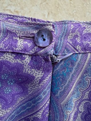 Falda midi vintage años 70  "paisley"