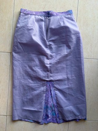 Falda midi vintage años 70  "paisley"