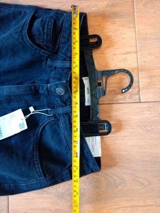 Falda vaquera larga negra Mango Talla S