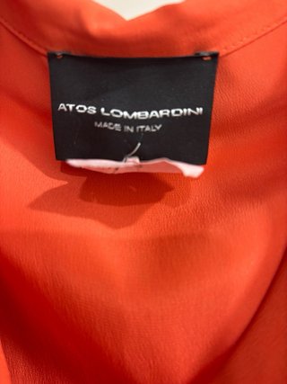 Camicia/Blusa Atos Lombardini Arancione Misto Seta