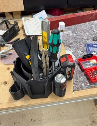 Soporte Porta 8 Baterías Bosch Pro Batería 12-18V