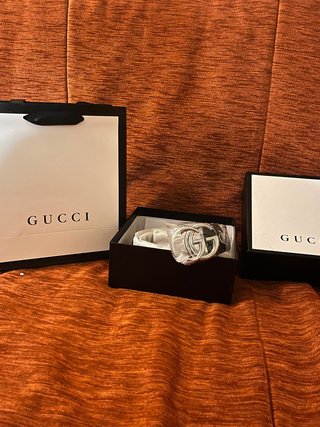 Cintura Gucci GG Oro Nero