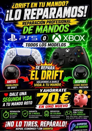 Repara tu mando ps5/Xbox